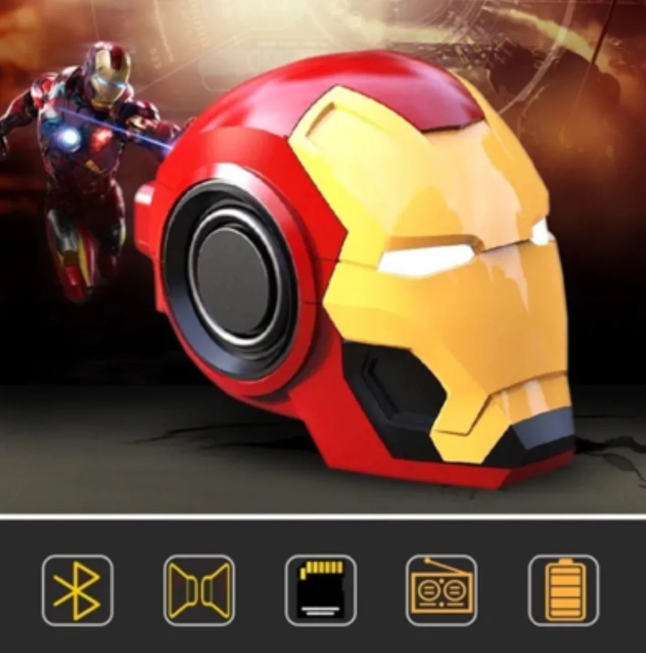 Bluetooth Speaker of Iron Man for Kids