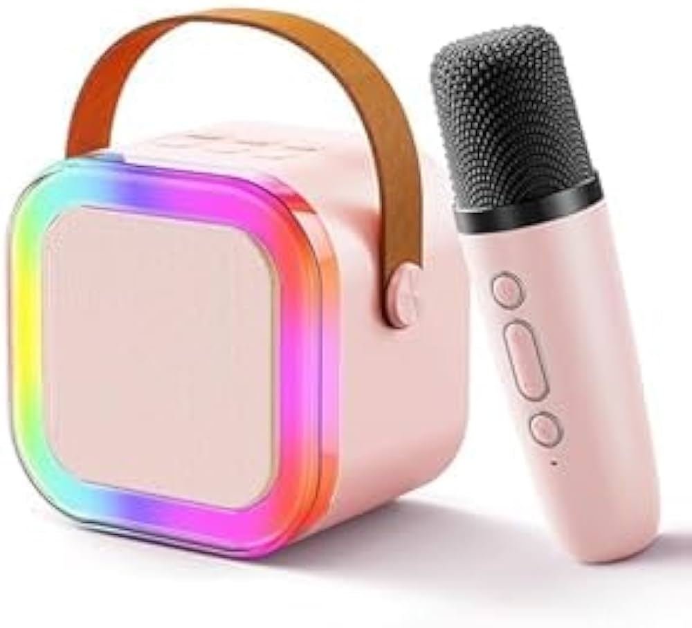 Colorful Bluetooth Speaker with Karaoke Mic System