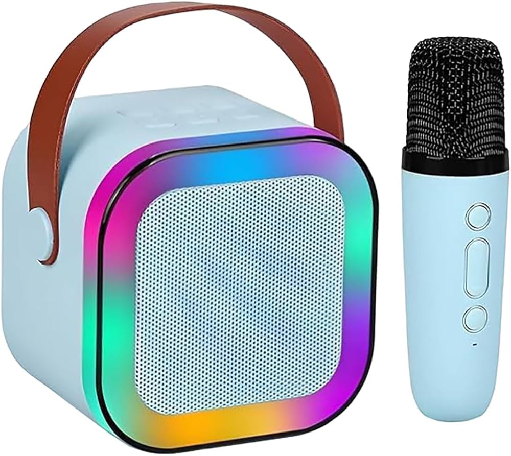 Colorful Bluetooth Speaker with Karaoke Mic System