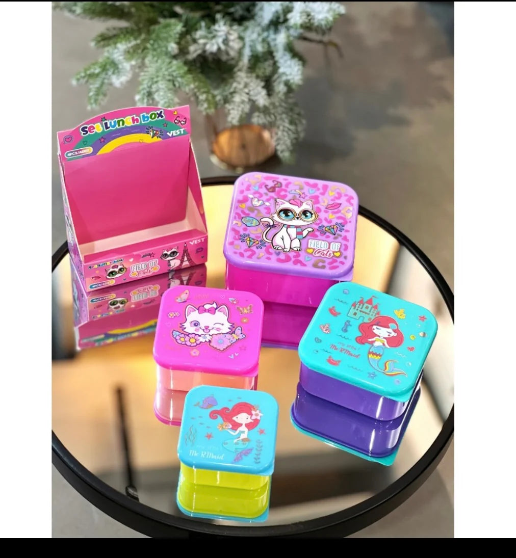Vest Premium Quality Snacks Containers Lunch Boxes Set Of 4