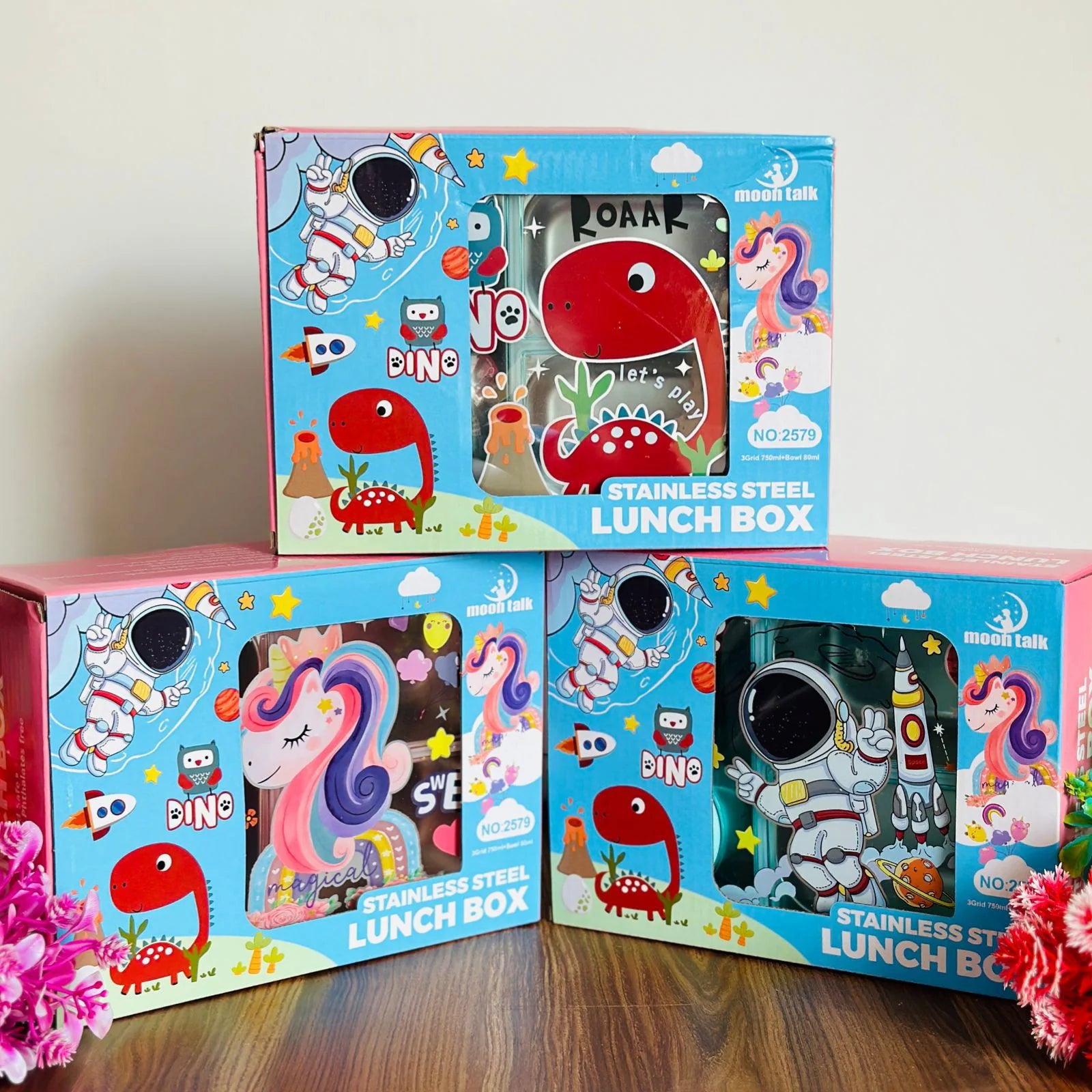 Stainless Steel Lunch Box 3 Compartments(2579)