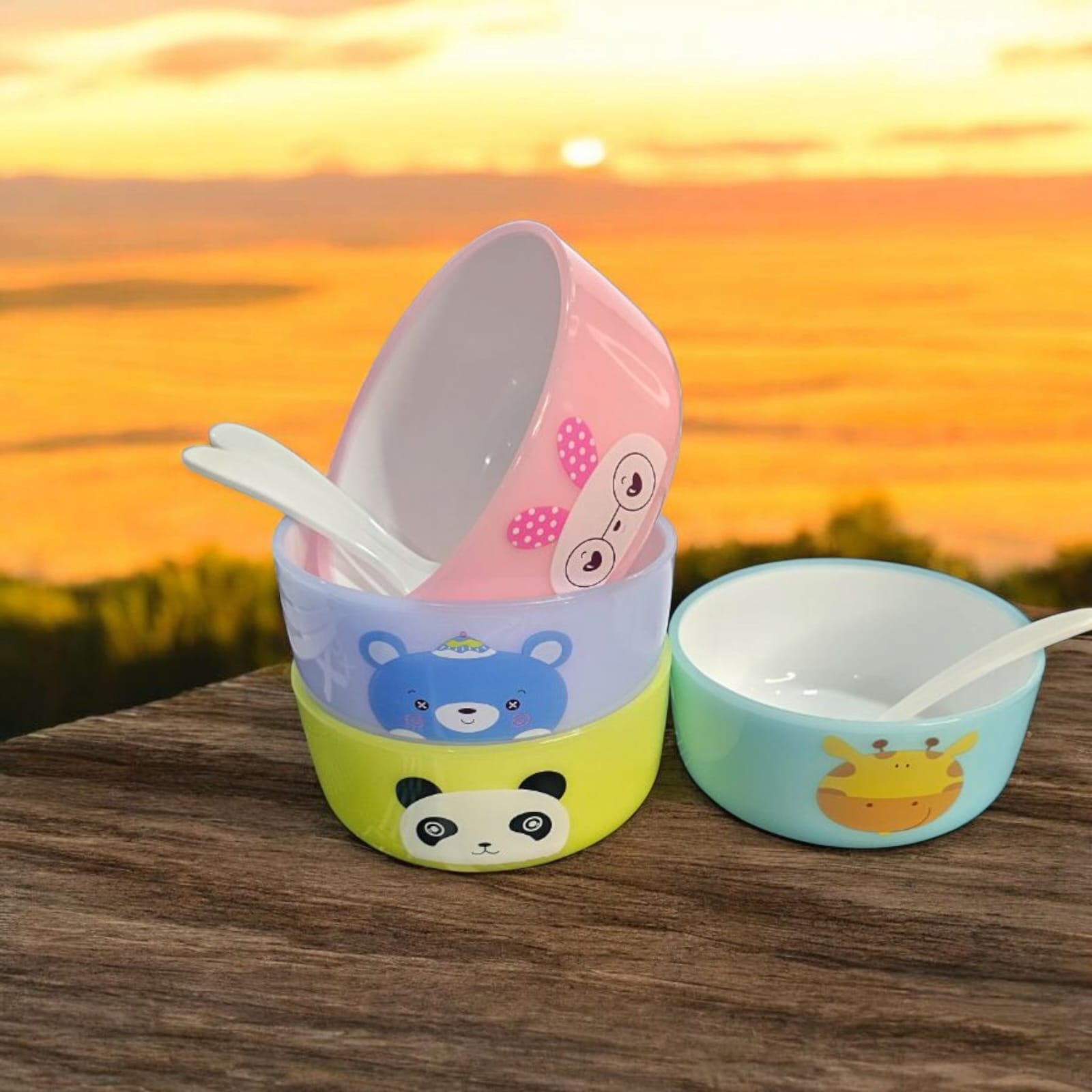 Kids Animal Bowl Set