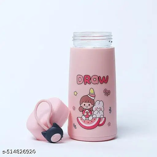 Glass bottle with cute print For kids