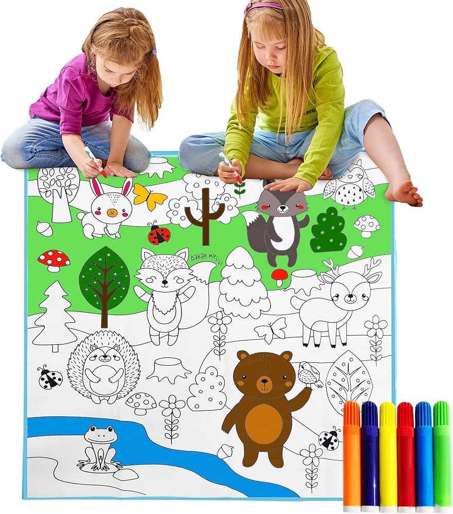 Washable Colouring Mat For Kids