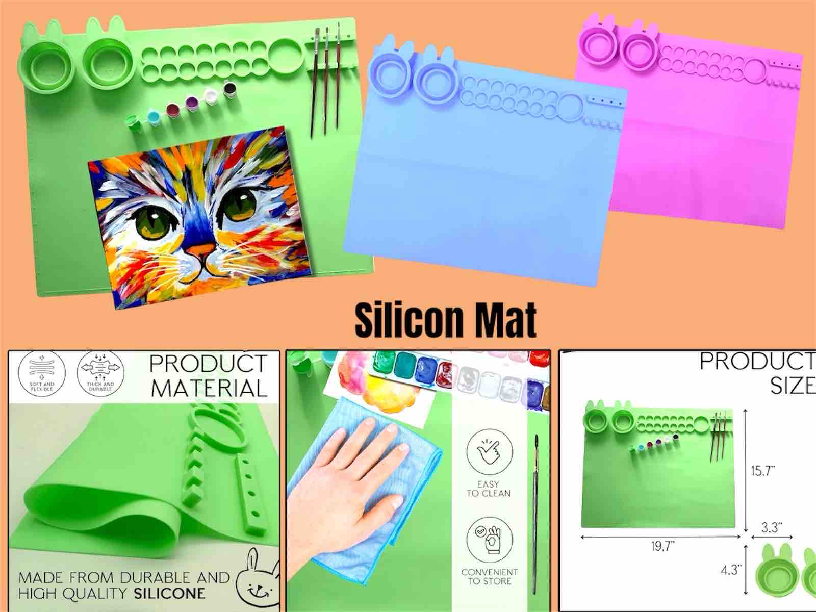 Silicone Colouring mat