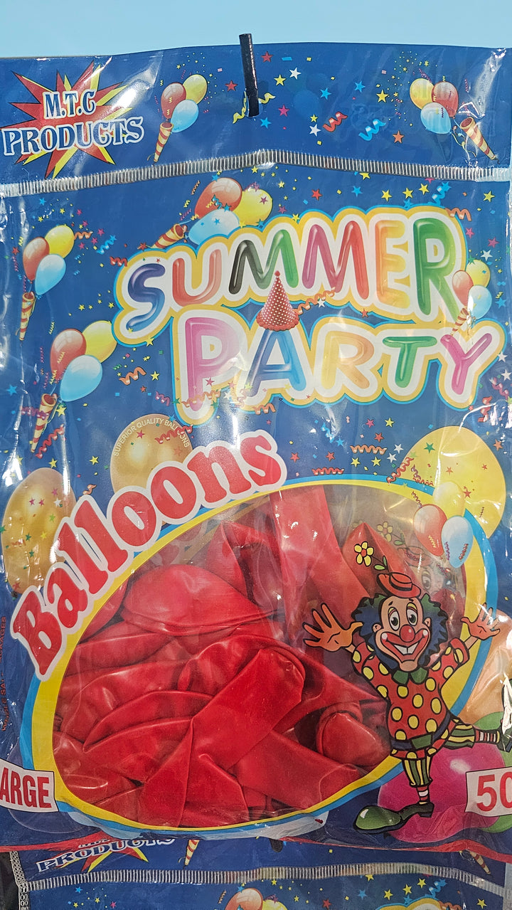 Party Balloons Red 50pc(Large)