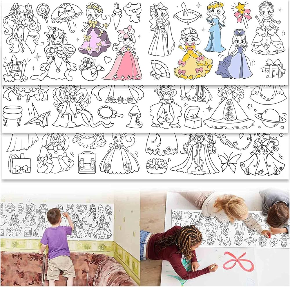 Kids Colouring Paper Roll