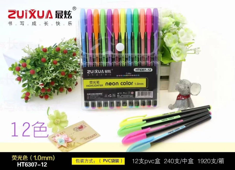 Neon Color Highlighter(pack of 12)