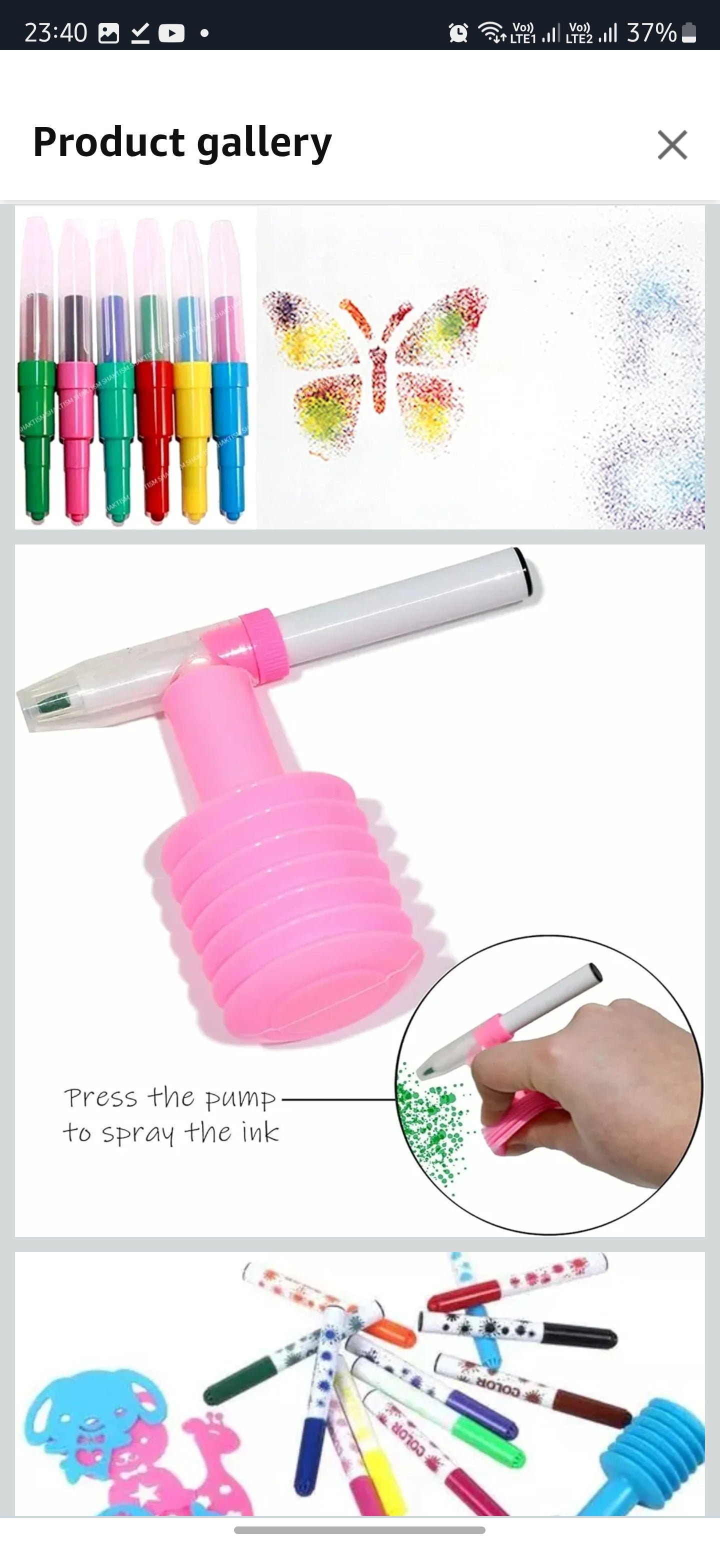 Spray Blow Pens