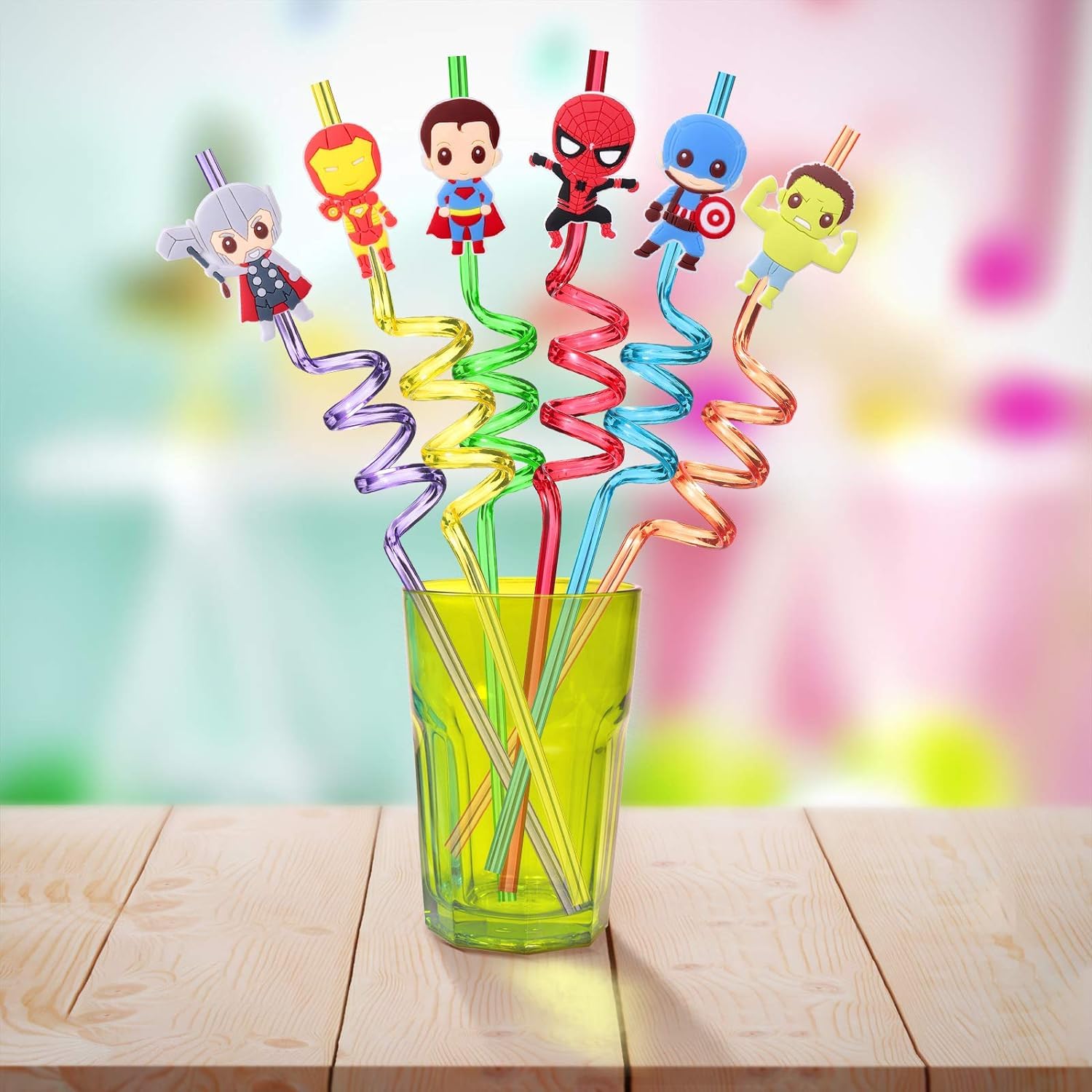 Beautiful Cartoon Straws