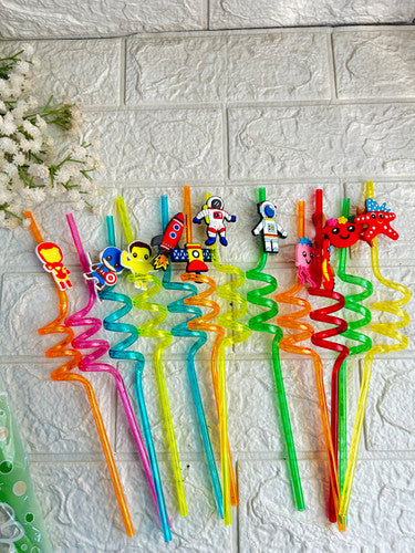 Beautiful Cartoon Straws
