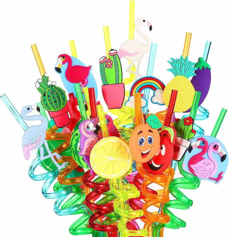 Beautiful Cartoon Straws