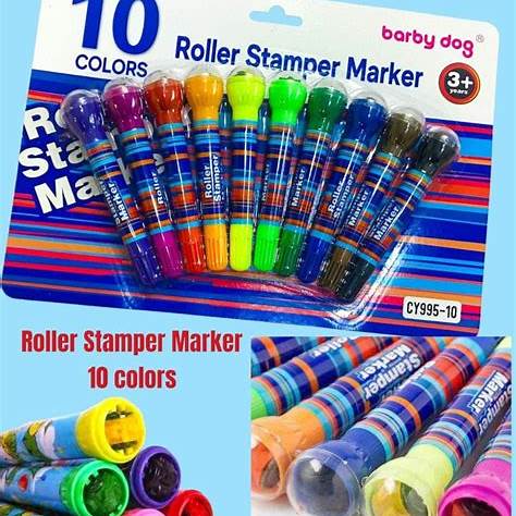 Roller Stamper Marker (Pack of 10)